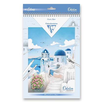 Obrázek produktu Clairefontaine Odelia Cities - omalovánky - A4, 20 listů