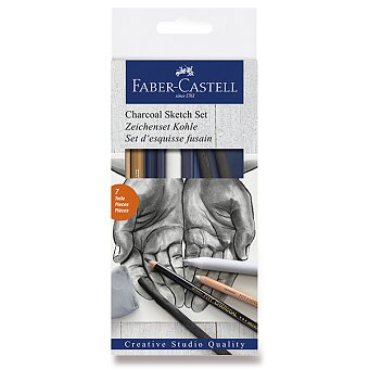 Obrázek produktu Umělecká sada Faber-Castell Goldfaber Charcoal Sketch - sada 7 kusů