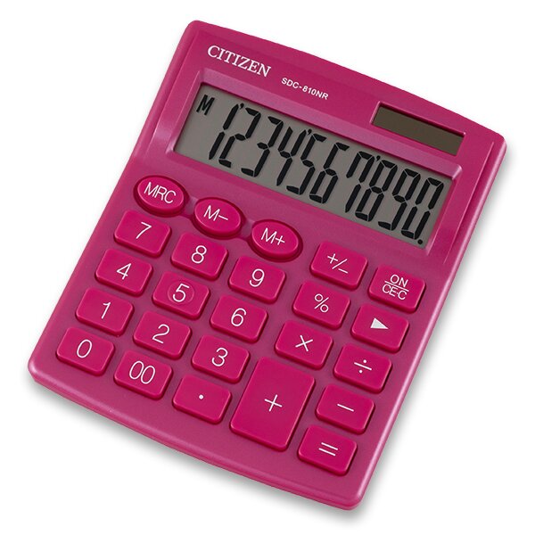 Stolní kalkulátor Citizen SDC-810NR růžový