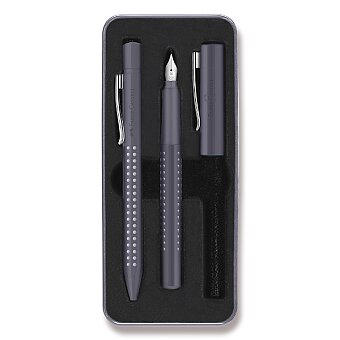Obrázek produktu Faber-Castell Grip 2010 Dapple Gray - súprava plniace pero a guľôčkové pero