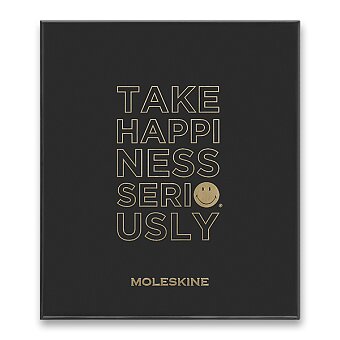 Obrázek produktu Súprava Moleskine SMILEY - diár, zápisník, roller - L, darčeková súprava