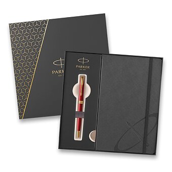 Obrázek produktu Parker Sonnet Red GT - kuličkové pero, dárková kazeta se zápisníkem