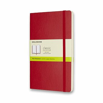 Obrázek produktu Zápisník Moleskine - měkké desky - L, čistý, červený