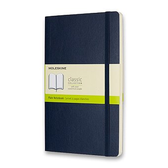 Obrázek produktu Zápisník Moleskine - mäkké dosky - L, čistý, modrý