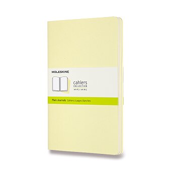 Obrázek produktu Sešity Moleskine Cahier - L, čistý, 3 ks, světle žluté