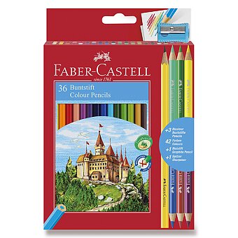 Obrázek produktu Pastelky Faber-Castell - 36 barev + 6 barev