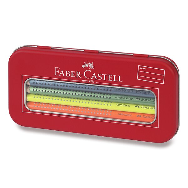 Pastelky Faber-Castell Jumbo Grip neon, 10 ks