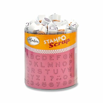 Obrázek produktu Razítka Stampo Scrap - Tři mini abecedy, 103 ks