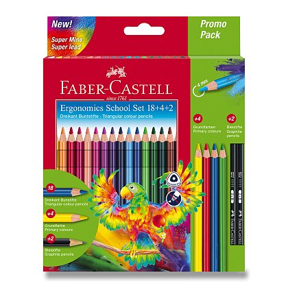 Product image Faber-Castell trojhranné - pastelky - 18 barev