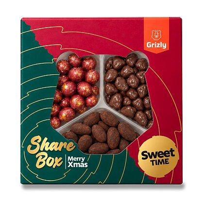 Product image Grizly Vánoční Sharebox - směs ořechů a ovoce - sladká, 270 g