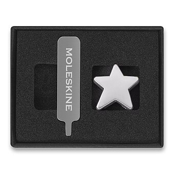 Obrázek produktu Ozdoba na zápisník Moleskine - hvězda, stříbrná