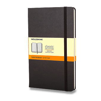 Obrázek produktu Zápisník Moleskine - tvrdé desky - S, linkovaný, černý
