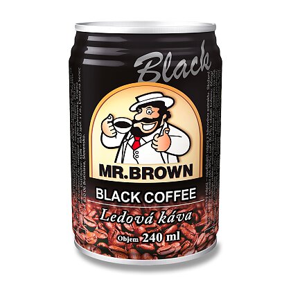 Obrázek produktu Mr.Brown Black - ledová káva - černá, 240 ml