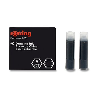Obrázek produktu Bombičky pro technická pera Rotring Isograph - černé, 5 ks