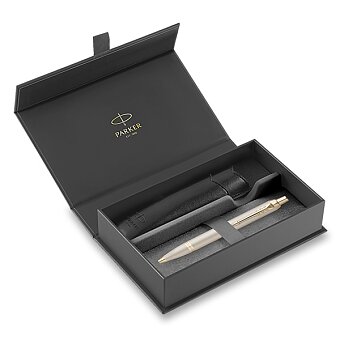 Obrázek produktu Parker IM Monochrome Champagne - kuličkové pero, dárková kazeta s pouzdrem