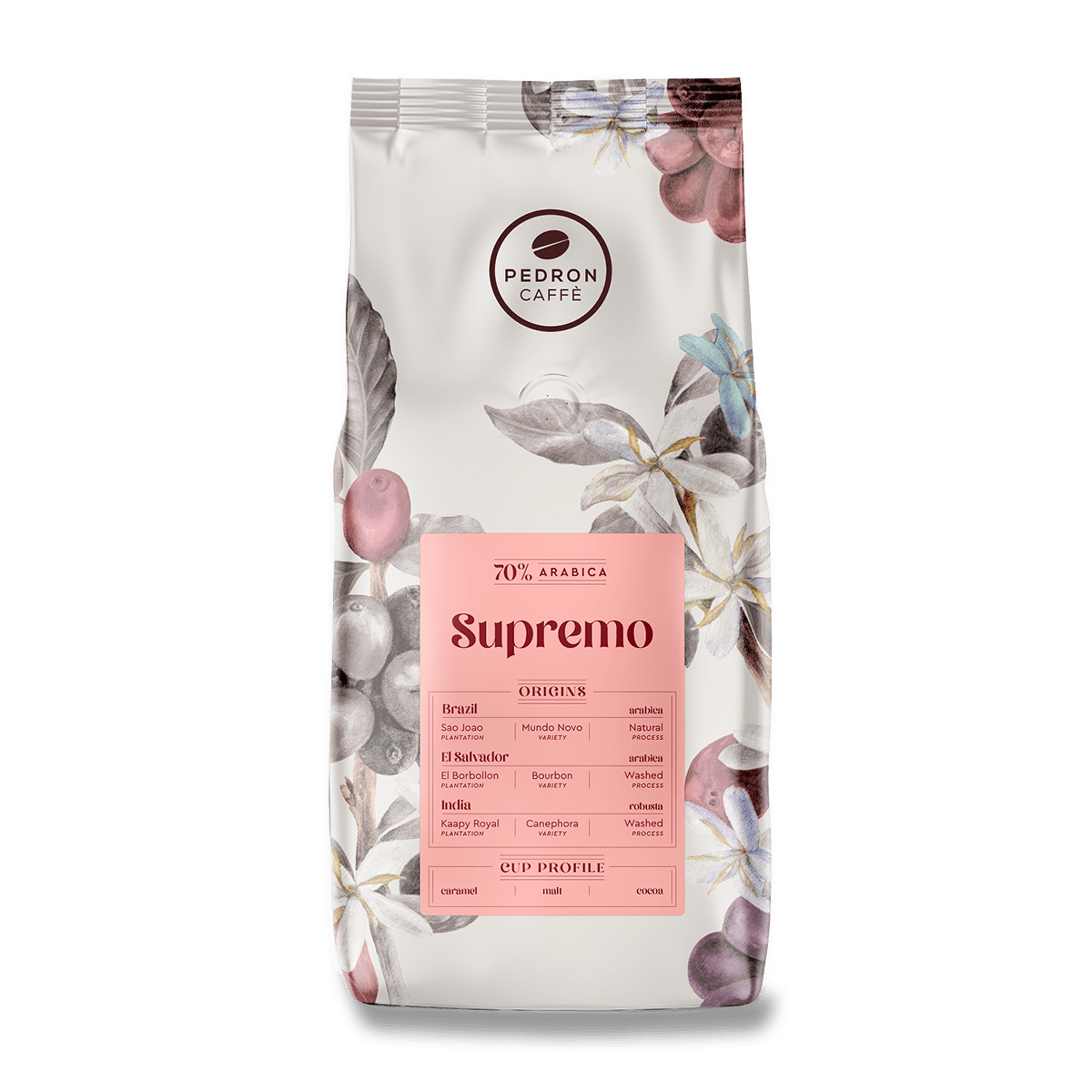 Pedron Caffé Supremo - zrnková káva - 1000 g