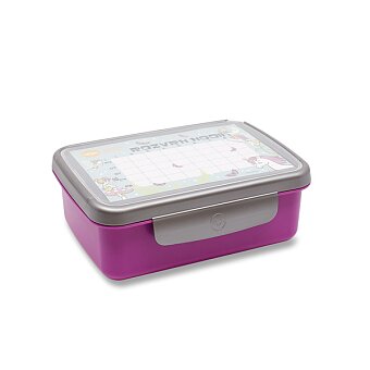 Obrázek produktu Svačinový box Zdravá sváča - fialová/nerez