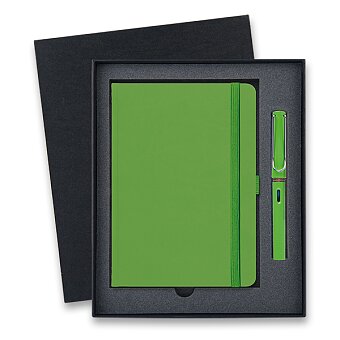 Obrázek produktu Lamy Safari Shiny Green - plnicí pero, dárková sada se zápisníkem