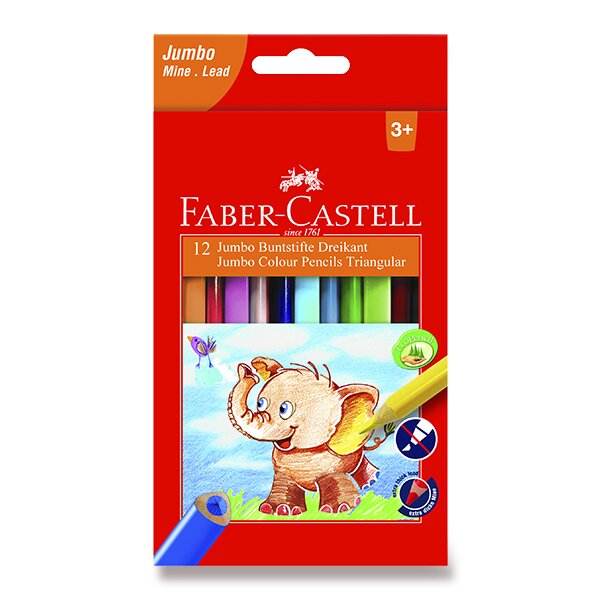 Pastelky Faber-Castell  Extra Jumbo 12 barev