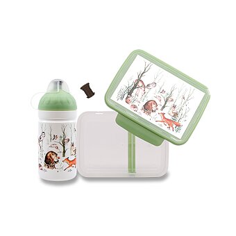 Obrázek produktu Set Zdravá lahev 0,5 l a Zdravá sváča - Lesní zvířátka