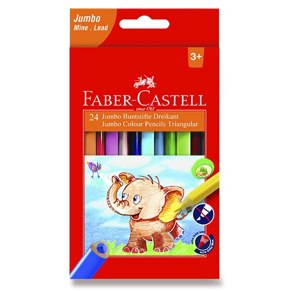 Pastelky Faber-Castell  Extra Jumbo 24 barev