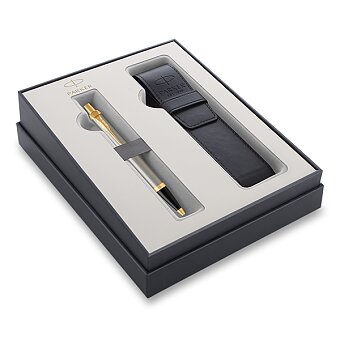 Obrázek produktu Parker IM Brushed Metal GT - kuličkové pero, dárková kazeta s pouzdrem