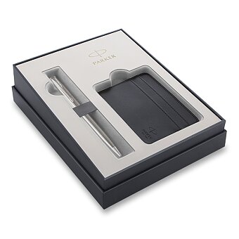 Obrázek produktu Parker Sonnet Stainless Steel CT - guľôčkové pero, darčeková súprava s puzdrom na karty