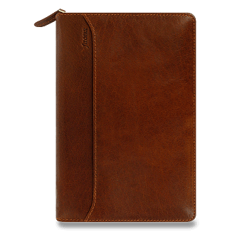 Obrázek produktu Diář A5 Filofax Lockwood Zip - hnědý, modular