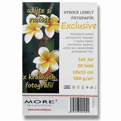 Obrázok produktu More Exclusive - fotopapier - 10x15 cm, 260 g, 20 listov