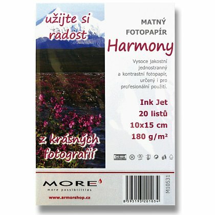 Obrázok produktu More Harmony Matt - matný fotopapier - 20 listov, 10 x 15 cm