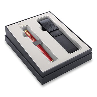Obrázek produktu Parker IM Premium Red GT - plniace pero, hrot F, darčeková súprava s puzdrom
