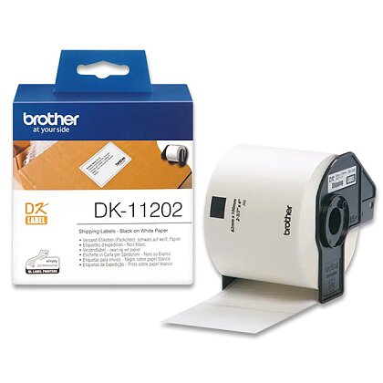 Obrázek produktu Brother DK-11202 - originální papírové štítky - poštovní, 62 x 100 mm, 300 ks