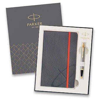 Obrázek produktu Parker IM Brushed Metal GT - guľôčkové pero, darčeková súprava so zápisníkom