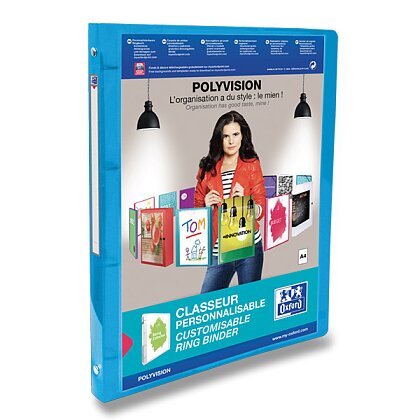 Obrázek produktu Oxford Polyvision - 4kroužkový pořadač - A4, 20 mm, modrý
