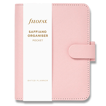 Obrázek produktu Kapesní diář Filofax Saffiano A7 - růžový, modular