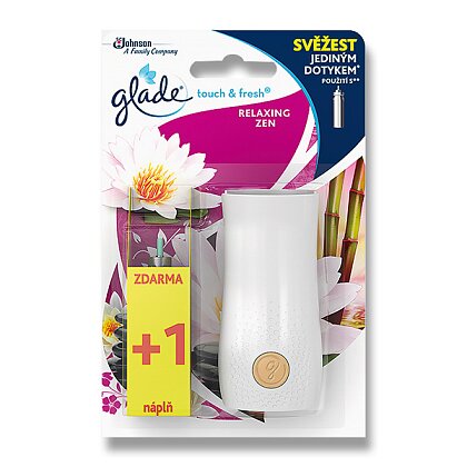 Obrázek produktu Glade Touch&Fresh - osvěžovač vzduchu - strojek + náplň Relaxing Zen