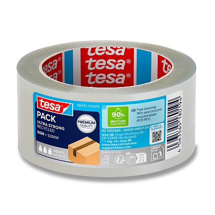 Obrázek produktu Tesa Eco & Ultra Strong - balicí páska - 50 mm x 66 m, transparentní