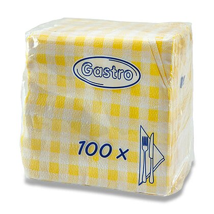 Obrázek produktu Gastro - ubrousky - žluté