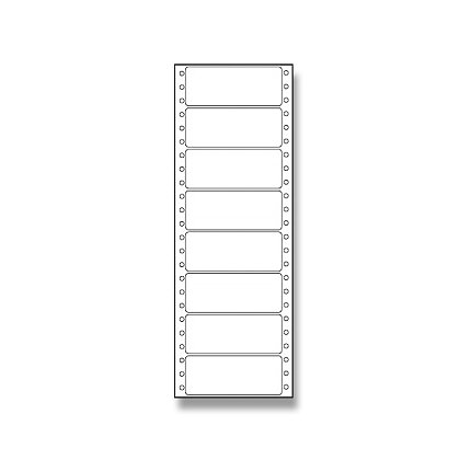 Obrázek produktu Coveris - tabelační etikety - 89×36,1 mm, jednořadé, 25 listů