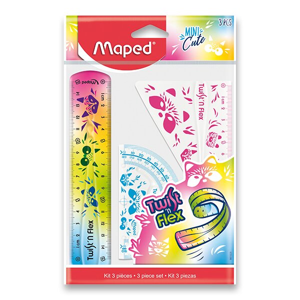 Pravítko Maped Twist´n Mini Cute 3dílná sada