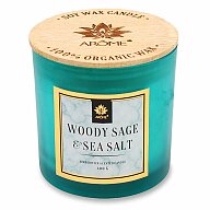 Arôme - vonná sviečka s dreveným knôtom - Woody Sage and Salt