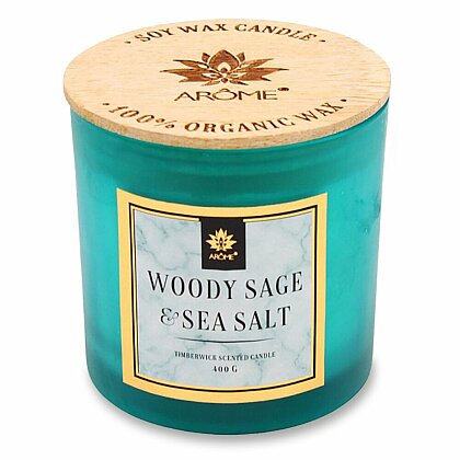 Obrázok produktu Arôme - vonná sviečka s dreveným knôtom - Woody Sage and Salt