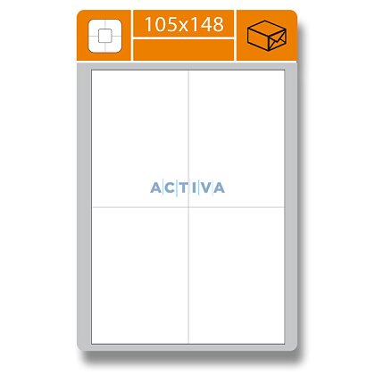 Obrázek produktu SK Label Gloss - samolepicí etikety - 105 × 148 mm, 400 etiket