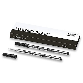 Obrázek produktu Náplň Montblanc do rolleru, 2 ks, mystery black - výběr šíře stopy