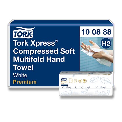 Obrázok produktu Tork Xpress H2 Premium - skladané papierové uteráky - 2vrstvové, 170 ks