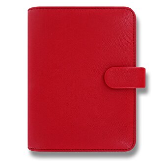 Obrázek produktu Kapesní diář Filofax Saffiano A7 - červený