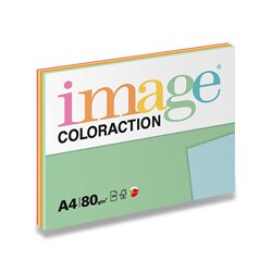 Levně Image Coloraction - barevný papír - A4, 80 g, 5x20 l., Mix reflexní