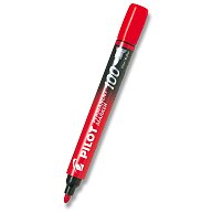 Pilot 100 - permanentní popisovač - červený