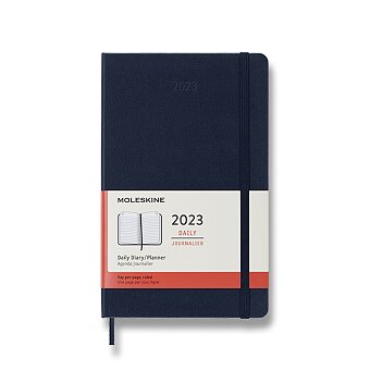 Obrázek produktu Diář Moleskine 2023 - tvrdé desky - L, denní, modrý