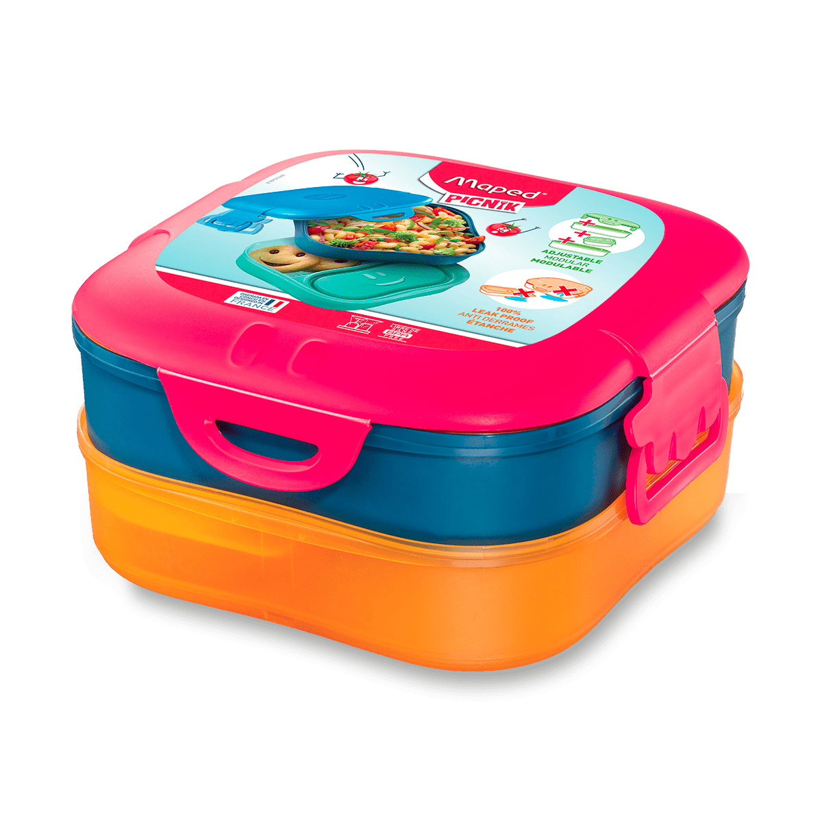 Velký svačinový box Maped Picnik Concept Kids červený, 1,4 l